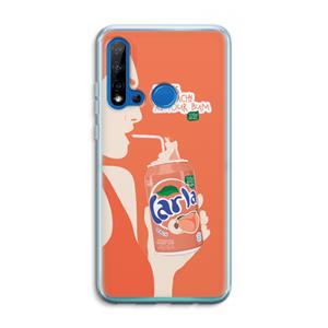 CaseCompany Peach please!: Huawei P20 Lite (2019) Transparant Hoesje