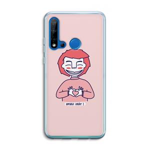 CaseCompany Hartje: Huawei P20 Lite (2019) Transparant Hoesje