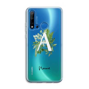 CaseCompany Green Brush: Huawei P20 Lite (2019) Transparant Hoesje