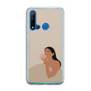 CaseCompany Fresh coffee: Huawei P20 Lite (2019) Transparant Hoesje