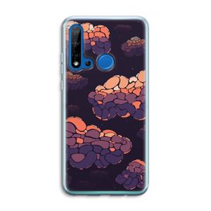CaseCompany Patroon Wolken: Huawei P20 Lite (2019) Transparant Hoesje