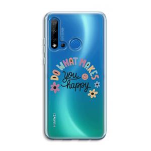 CaseCompany Happy days: Huawei P20 Lite (2019) Transparant Hoesje