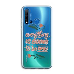 CaseCompany Optimistic flower girl: Huawei P20 Lite (2019) Transparant Hoesje