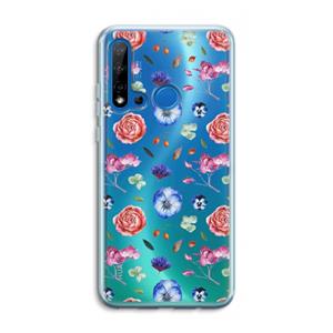 CaseCompany Bloemetjes: Huawei P20 Lite (2019) Transparant Hoesje