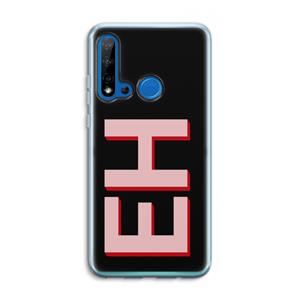 CaseCompany Monogram: Huawei P20 Lite (2019) Transparant Hoesje