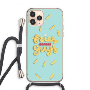 CaseCompany Always fries: iPhone 11 Pro Transparant Hoesje met koord