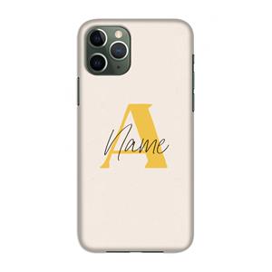 CaseCompany Amber Script: Volledig geprint iPhone 11 Pro Hoesje