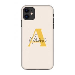 CaseCompany Amber Script: Volledig geprint iPhone 11 Hoesje