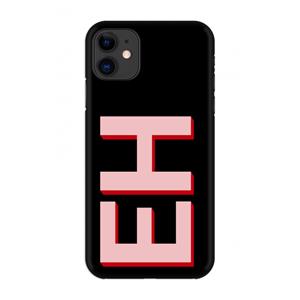 CaseCompany Monogram: Volledig geprint iPhone 11 Hoesje