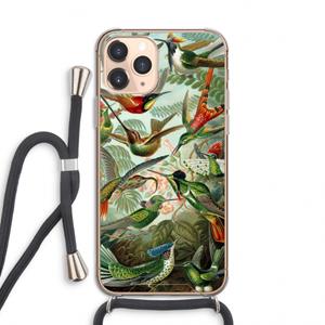 CaseCompany Haeckel Trochilidae: iPhone 11 Pro Transparant Hoesje met koord