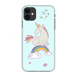 CaseCompany Regenboog eenhoorn: Volledig geprint iPhone 11 Hoesje