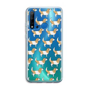 CaseCompany Doggy: Huawei P20 Lite (2019) Transparant Hoesje