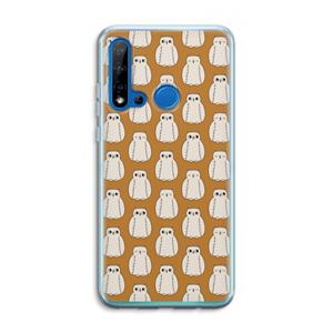 CaseCompany Uilen: Huawei P20 Lite (2019) Transparant Hoesje