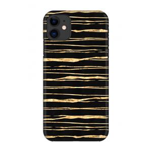 CaseCompany Gouden strepen: Volledig geprint iPhone 11 Hoesje