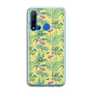 CaseCompany Flamingo party: Huawei P20 Lite (2019) Transparant Hoesje