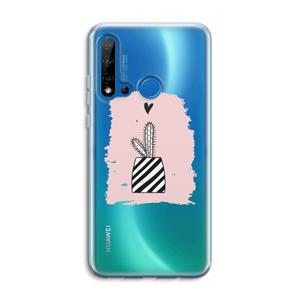 CaseCompany Zwart-wit cactus: Huawei P20 Lite (2019) Transparant Hoesje