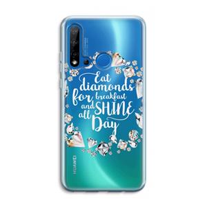 CaseCompany Diamonds: Huawei P20 Lite (2019) Transparant Hoesje