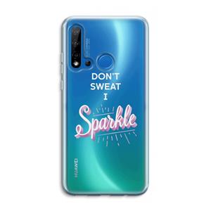 CaseCompany Sparkle quote: Huawei P20 Lite (2019) Transparant Hoesje