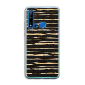 CaseCompany Gouden strepen: Huawei P20 Lite (2019) Transparant Hoesje