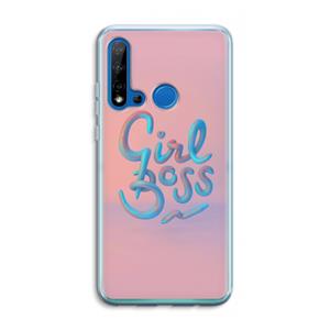 CaseCompany Girl boss: Huawei P20 Lite (2019) Transparant Hoesje