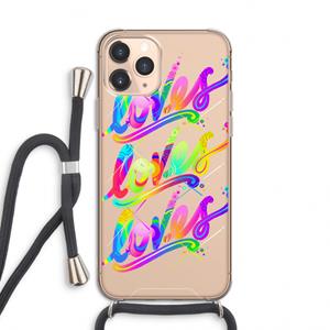 CaseCompany Loves: iPhone 11 Pro Transparant Hoesje met koord