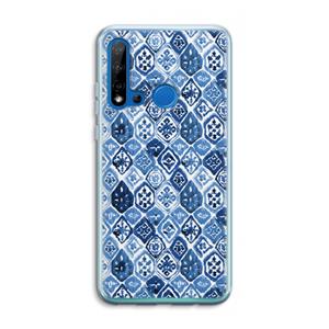 CaseCompany Blauw motief: Huawei P20 Lite (2019) Transparant Hoesje