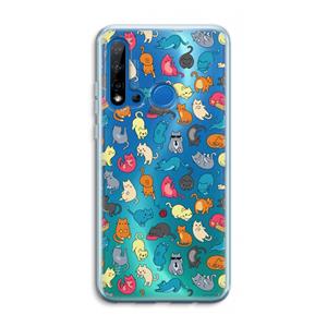 CaseCompany Kleurrijke katten: Huawei P20 Lite (2019) Transparant Hoesje