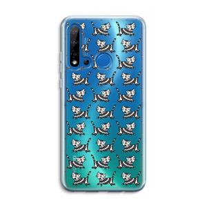 CaseCompany Zwarte poes: Huawei P20 Lite (2019) Transparant Hoesje