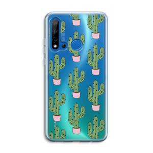 CaseCompany Cactus Lover: Huawei P20 Lite (2019) Transparant Hoesje