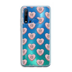 CaseCompany Chicks before dicks: Huawei P20 Lite (2019) Transparant Hoesje