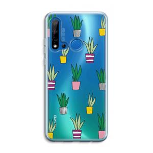 CaseCompany Sanseveria: Huawei P20 Lite (2019) Transparant Hoesje