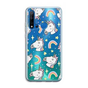 CaseCompany Rainbow Unicorn: Huawei P20 Lite (2019) Transparant Hoesje