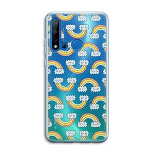CaseCompany Regenboog: Huawei P20 Lite (2019) Transparant Hoesje