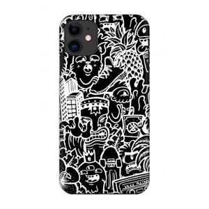 CaseCompany Vexx Black Mixtape: Volledig geprint iPhone 11 Hoesje