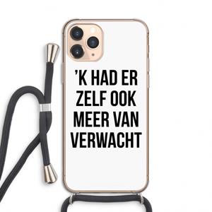 CaseCompany Meer verwacht: iPhone 11 Pro Transparant Hoesje met koord