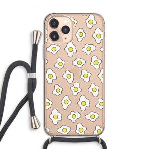 CaseCompany Spiegeleitjes: iPhone 11 Pro Transparant Hoesje met koord
