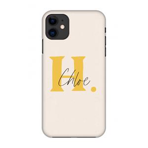 CaseCompany Amber Script: Volledig geprint iPhone 11 Hoesje