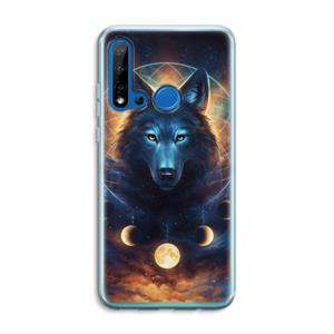 CaseCompany Wolf Dreamcatcher: Huawei P20 Lite (2019) Transparant Hoesje