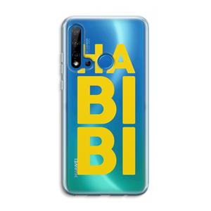 CaseCompany Habibi Blue: Huawei P20 Lite (2019) Transparant Hoesje