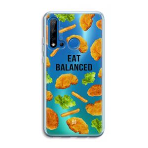 CaseCompany Eat Balanced: Huawei P20 Lite (2019) Transparant Hoesje