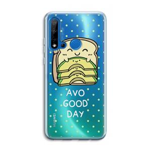CaseCompany Avo Good Day: Huawei P20 Lite (2019) Transparant Hoesje