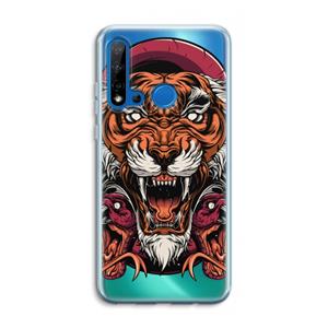 CaseCompany Tiger and Rattlesnakes: Huawei P20 Lite (2019) Transparant Hoesje