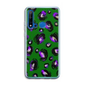 CaseCompany Green Cheetah: Huawei P20 Lite (2019) Transparant Hoesje