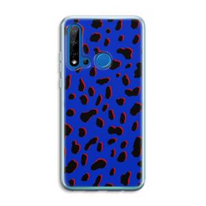 CaseCompany Blue Leopard: Huawei P20 Lite (2019) Transparant Hoesje