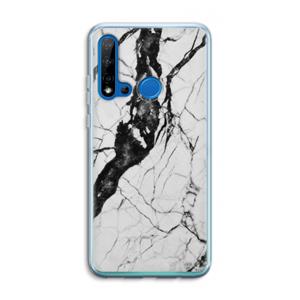 CaseCompany Witte marmer 2: Huawei P20 Lite (2019) Transparant Hoesje