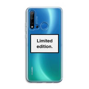 CaseCompany Limited edition: Huawei P20 Lite (2019) Transparant Hoesje