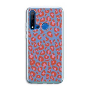CaseCompany Leopard blue: Huawei P20 Lite (2019) Transparant Hoesje
