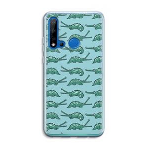 CaseCompany Kroko: Huawei P20 Lite (2019) Transparant Hoesje