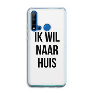 CaseCompany Ik wil naar huis: Huawei P20 Lite (2019) Transparant Hoesje