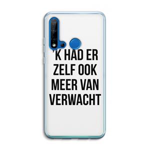 CaseCompany Meer verwacht: Huawei P20 Lite (2019) Transparant Hoesje